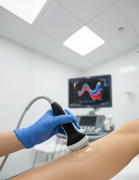 Скидка 70% на консультацию хирурга-флеболога и ультразвуковое (дуплексное) сканирование вен за 3 000 ₽